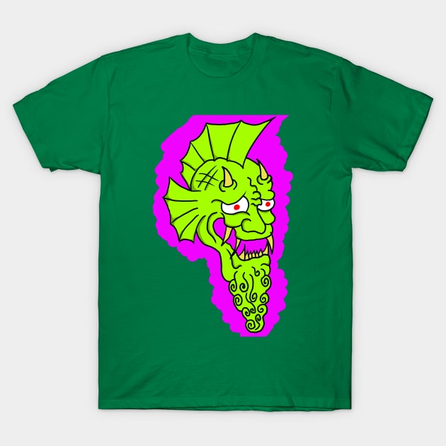 ONI DEMON DRAGON FISHBONES T-Shirt by Kawaii Punk XXX